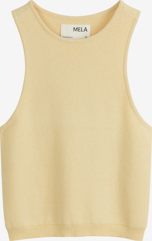 geltona MELA Megzta palaidinė be rankovių 'NIKARA': priekis