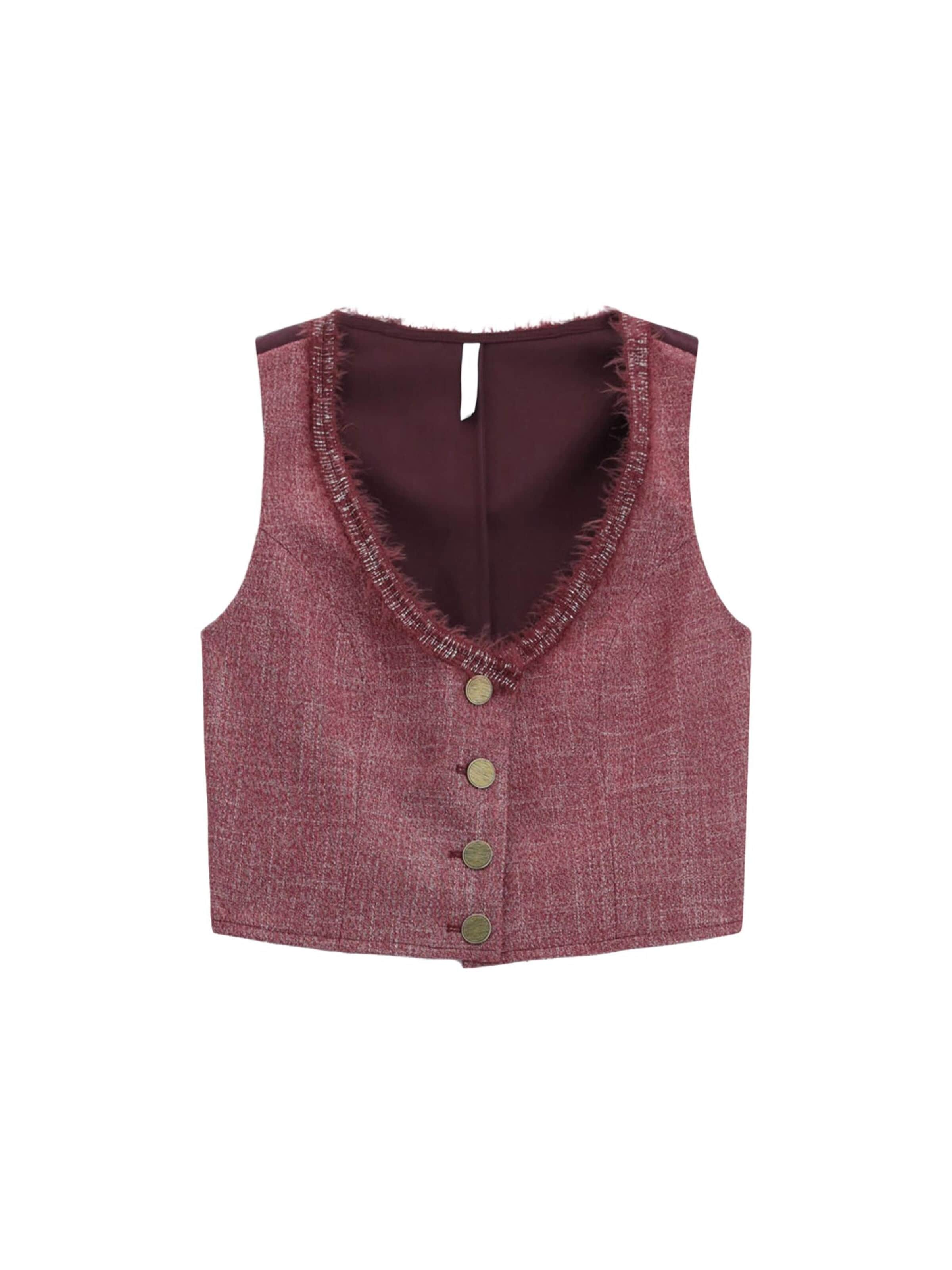 IMPERIAL Bodywarmer 'IMPERIAL GILET GILET' in Rood: voorkant
