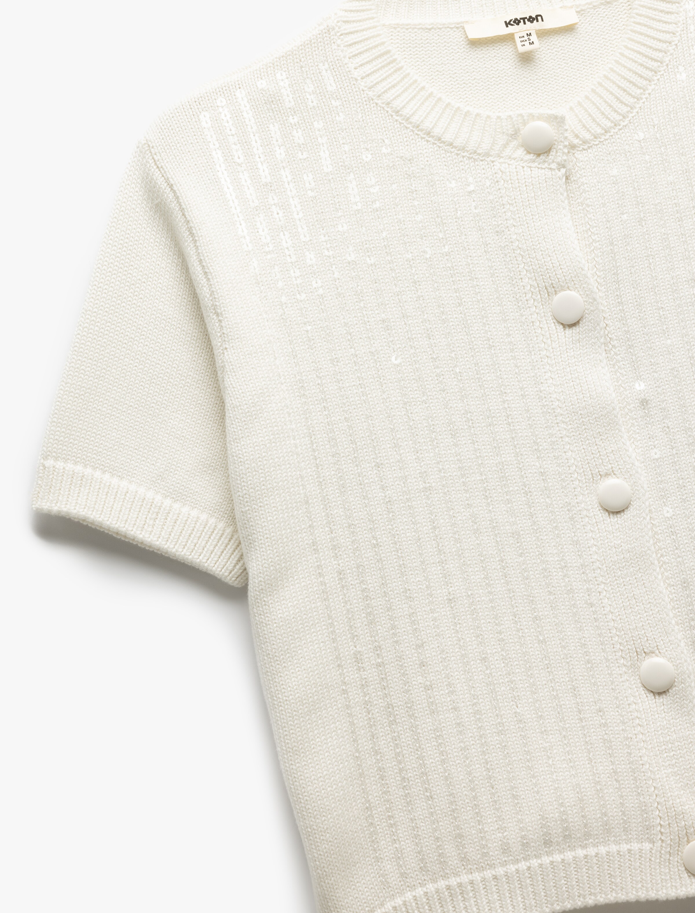 Koton Knit Cardigan in White