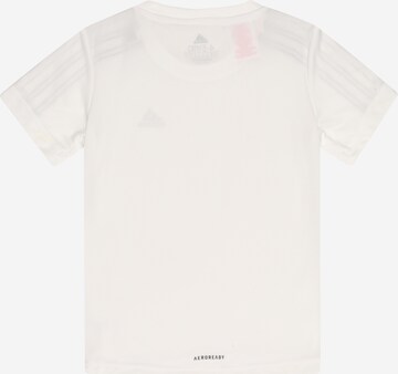 ADIDAS SPORTSWEAR Performance Shirt 'Designed 2 Move 3-Stripes' in White