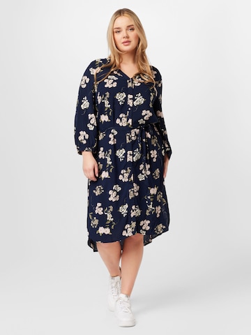 ONLY Carmakoma Shirt dress in Black: front