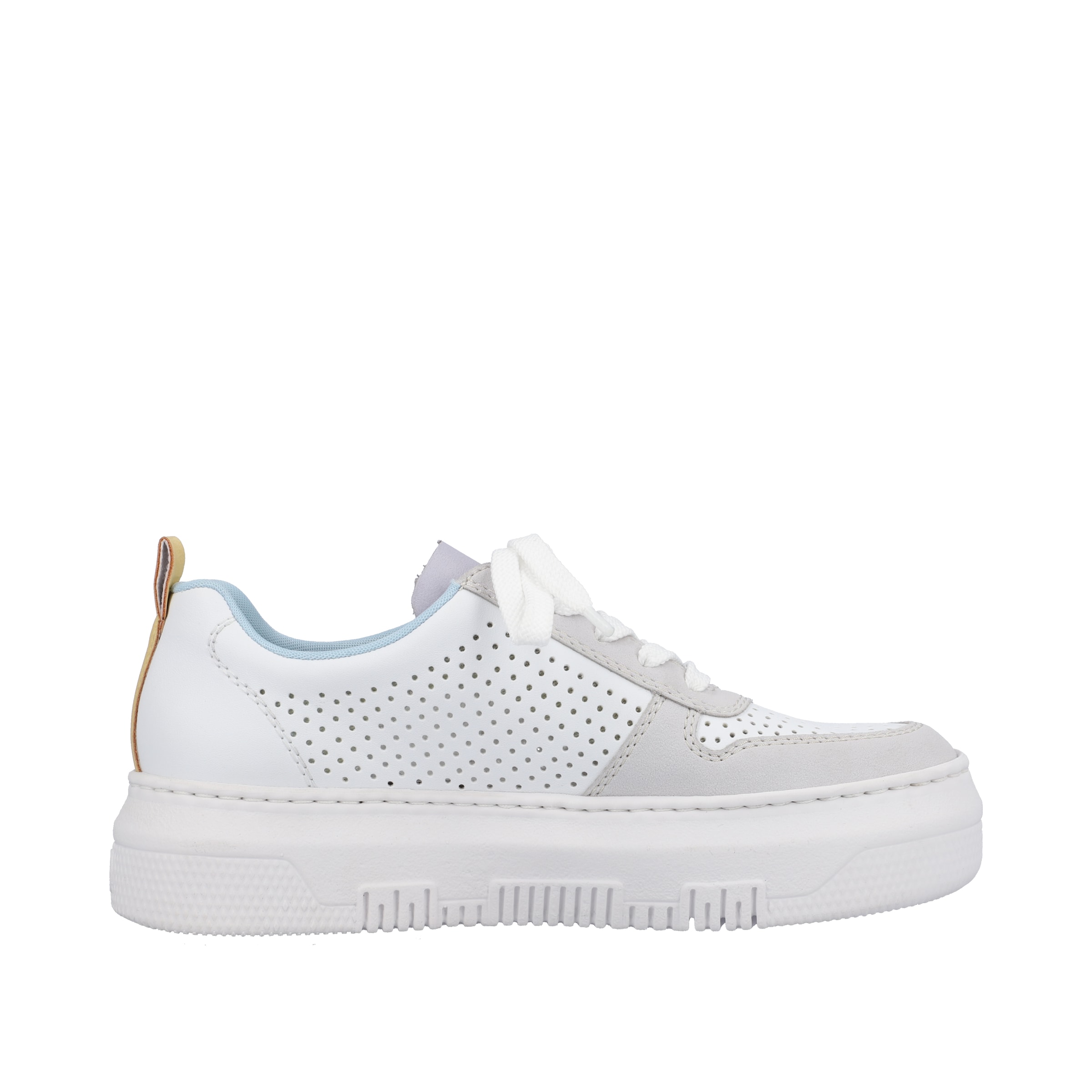 Baskets basses Rieker en blanc