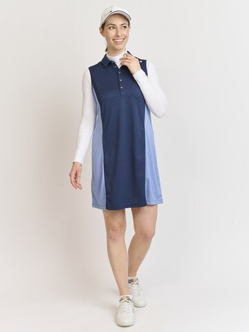 Backtee Dress 'Dobby' in Blue