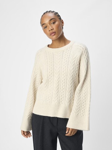 Pull-over 'OBJRosa' OBJECT en blanc : devant