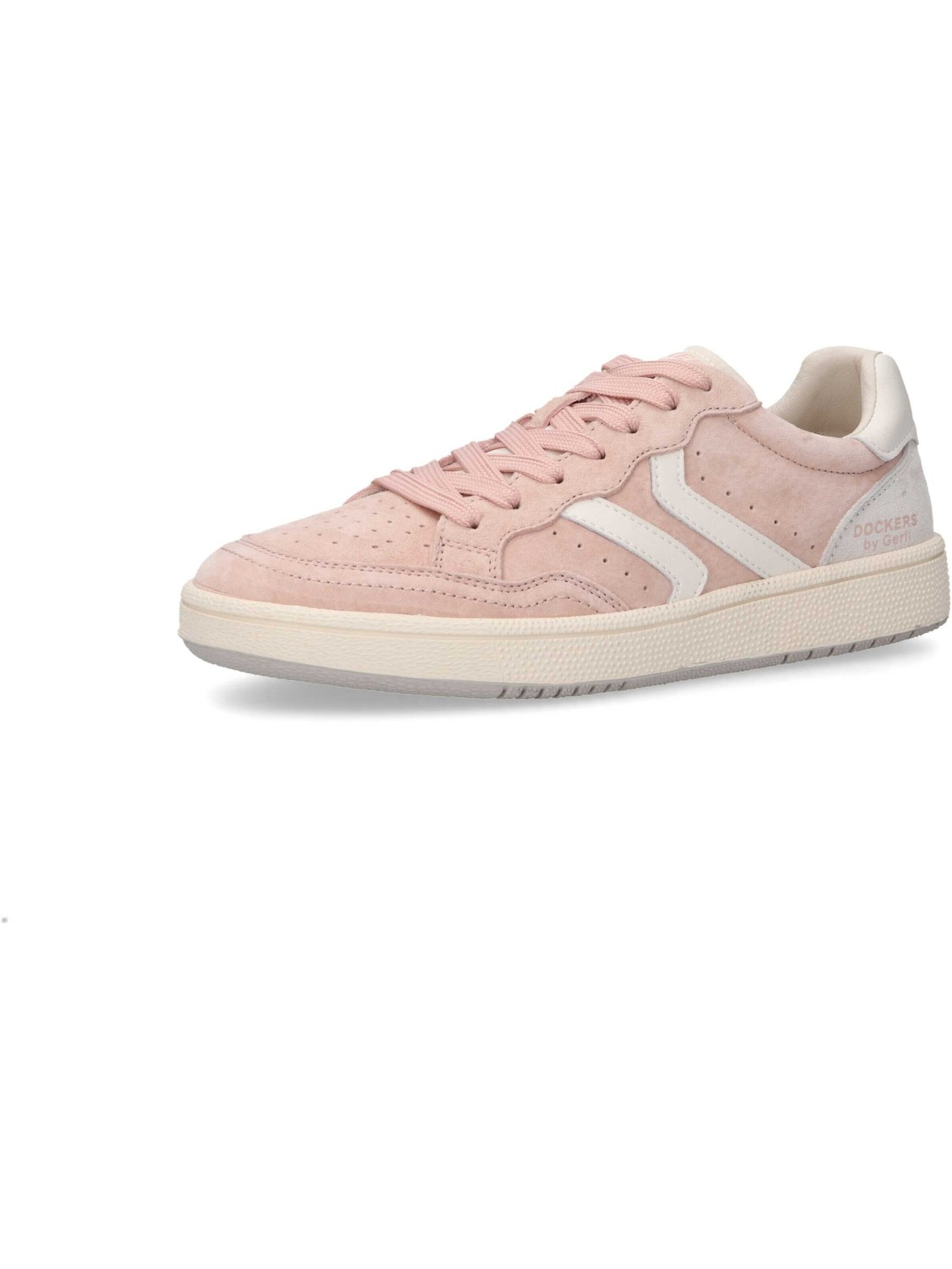 Dockers Sneaker low 'Dockers Sneaker - Rosa / Weiß Synthetik'‌‌‌‌‌‌ in Pink: Vorderseite