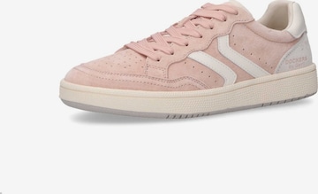 Dockers Sneaker low 'Dockers Sneaker - Rosa / Weiß Synthetik' in Pink: Vorderseite