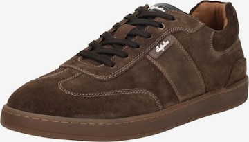 Baskets basses 'Kylian' Australian en marron : devant