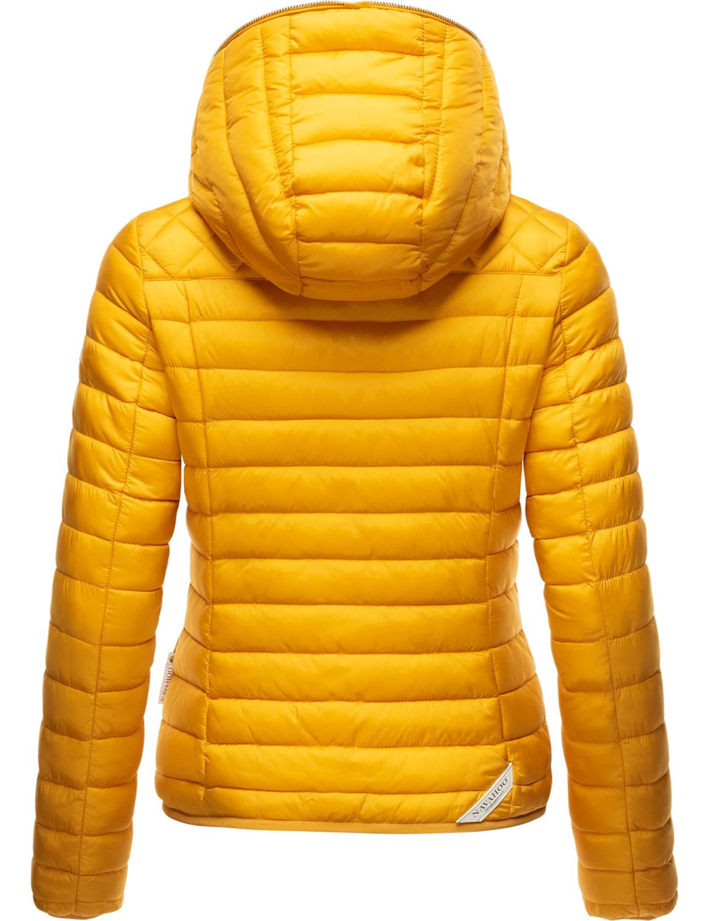 NAVAHOO Kurtka przejściowa 'Ich Bin Hübsch' w kolorze żółty