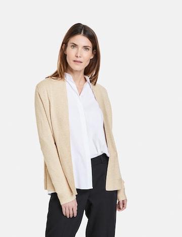 GERRY WEBER Strikkejakke i beige: forside