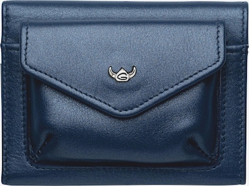 GOLDEN HEAD Wallet 'Valencia' in Blue: front