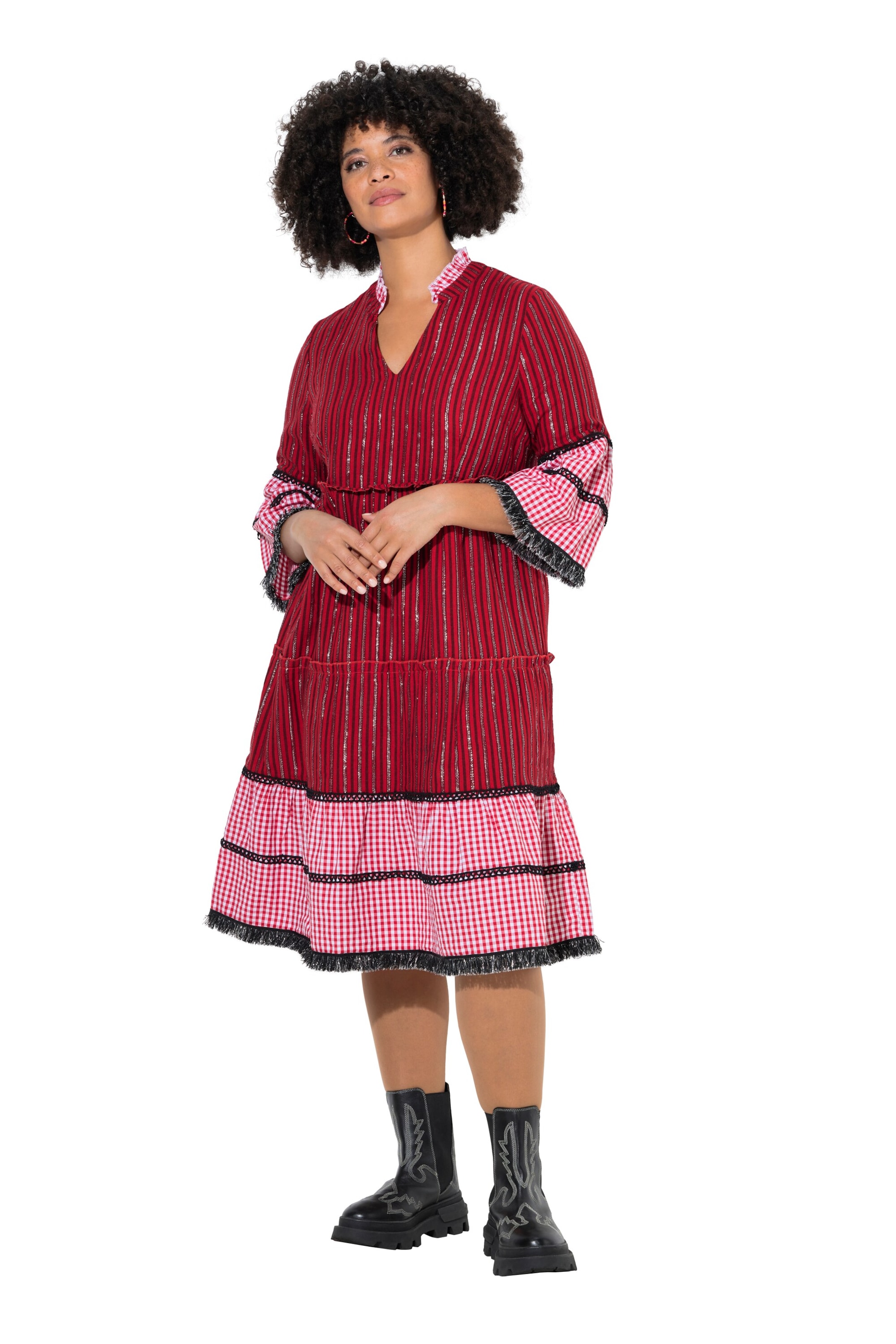 Angel of Style Jurk in Rood: voorkant