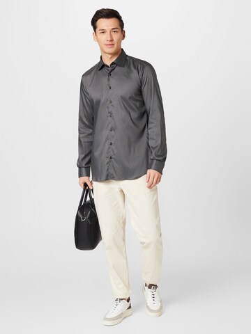 ETERNA Regular fit Button Up Shirt in Grey