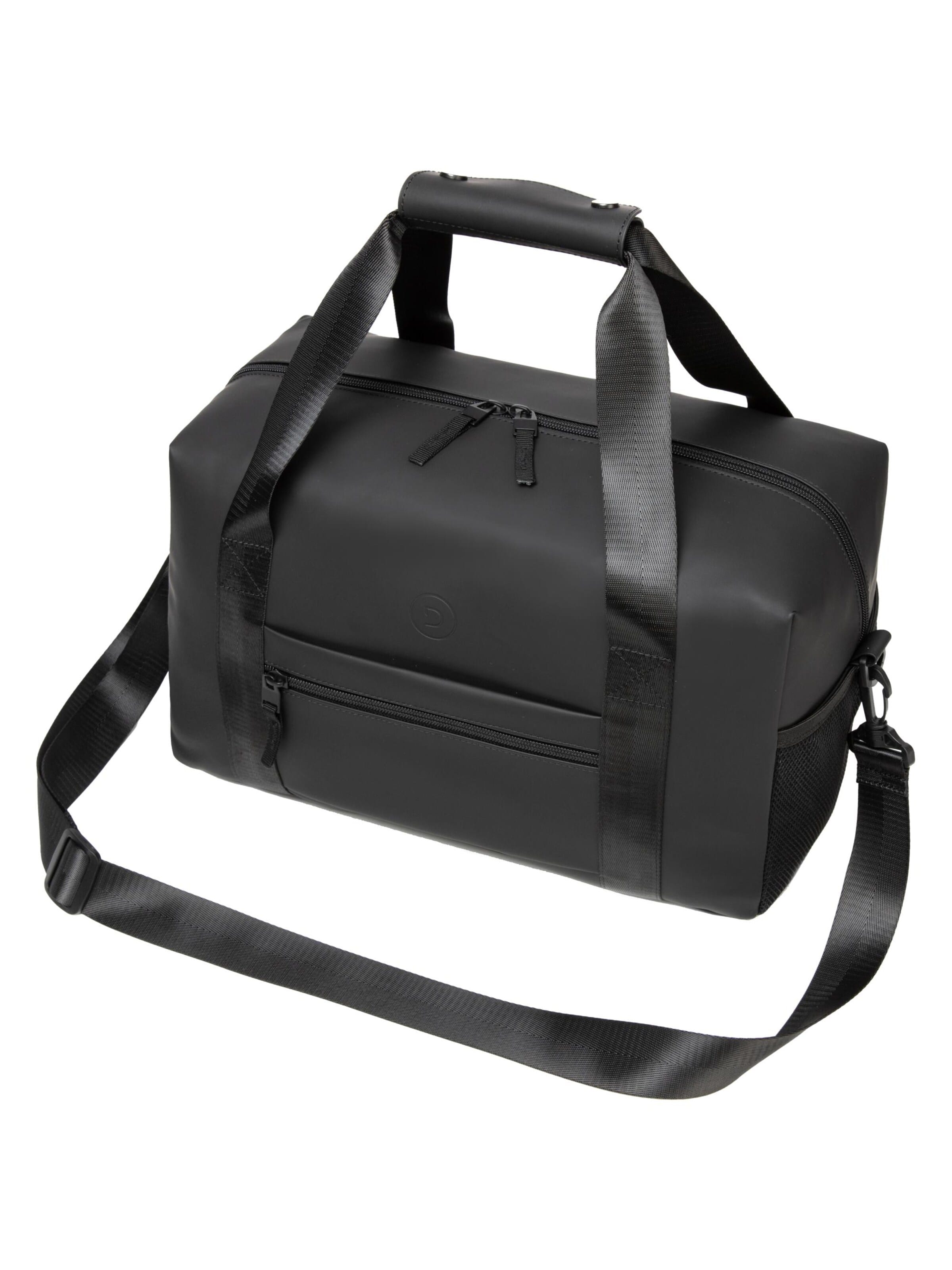 TRAVEL DUDE Viikonloppulaukku 'Travel Bag, Cabin Bag, Reisetasche 40x20x25 cm, Sporttasche, Gymbag' värissä musta: etupuoli