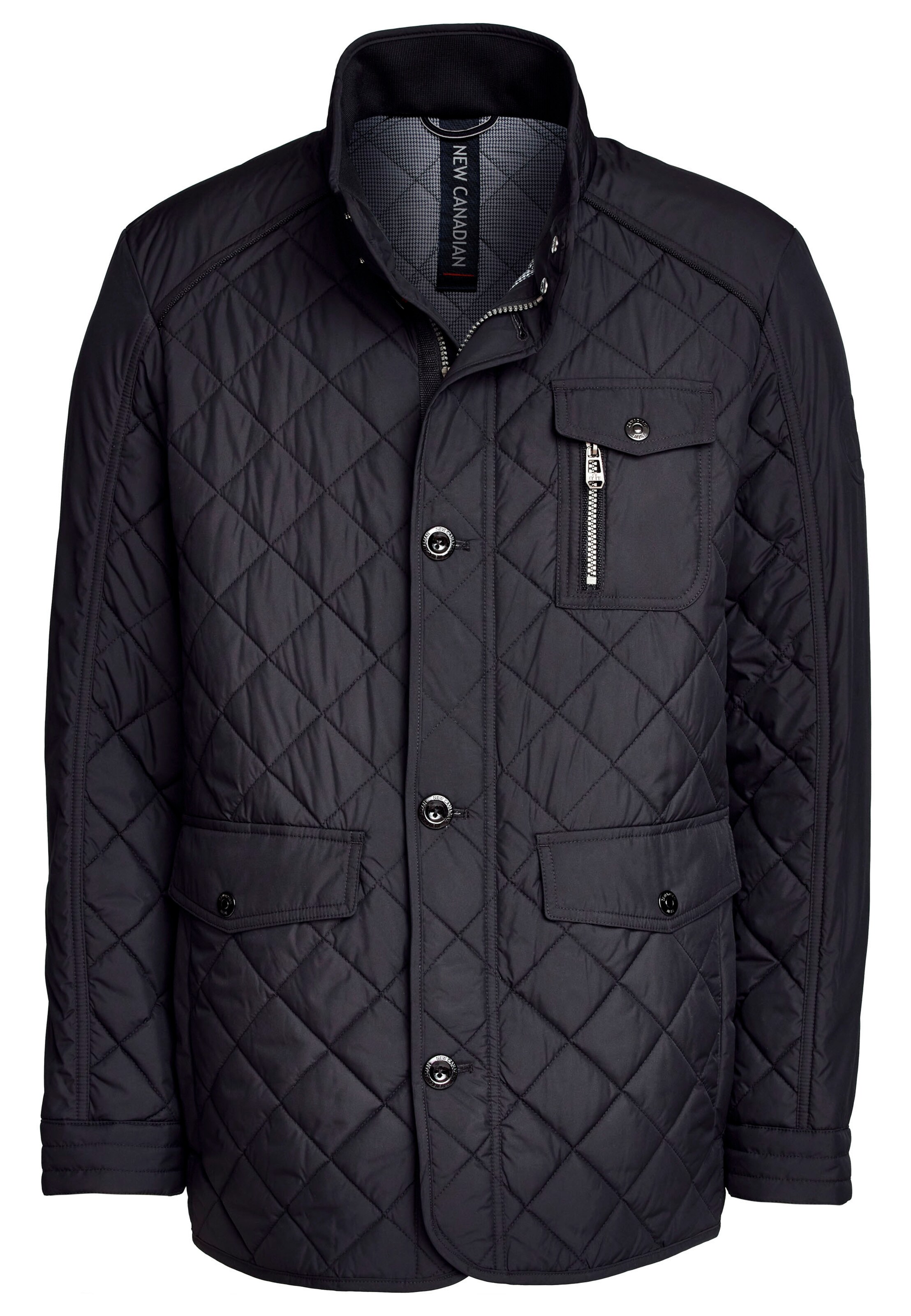 NEW CANADIAN Steppjacke 'ALL SEASON' in Schwarz: Vorderseite