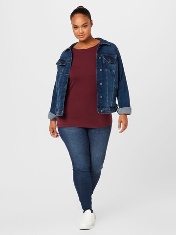 Vero Moda Curve Shirt 'PANDA' in Rot