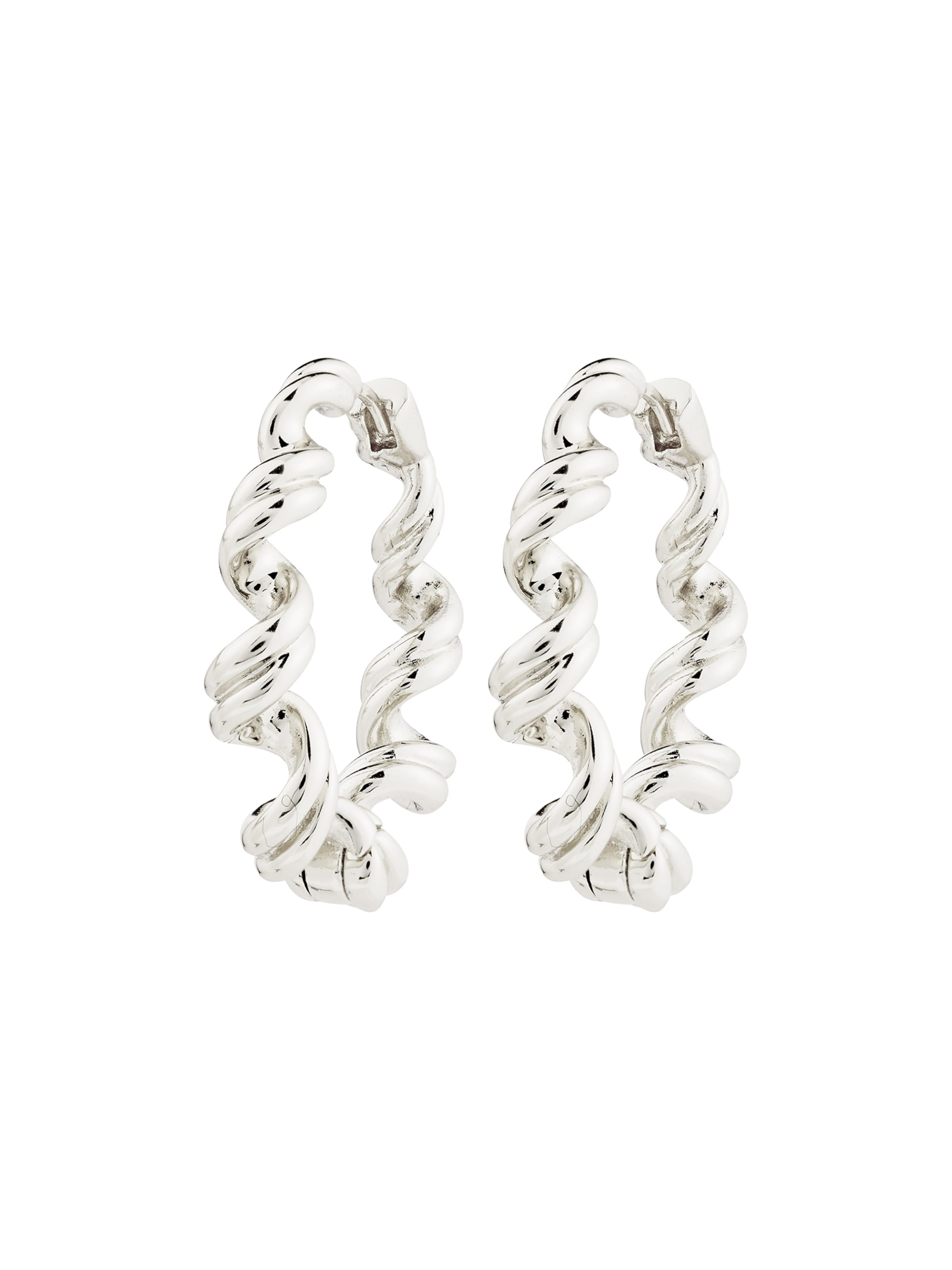 Orecchini 'Larisa' di Pilgrim in argento: frontale