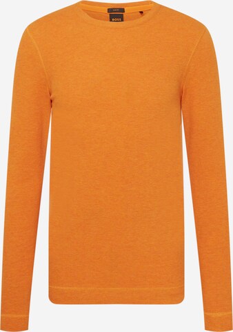 BOSS Sweater 'Tempest' in Orange: front