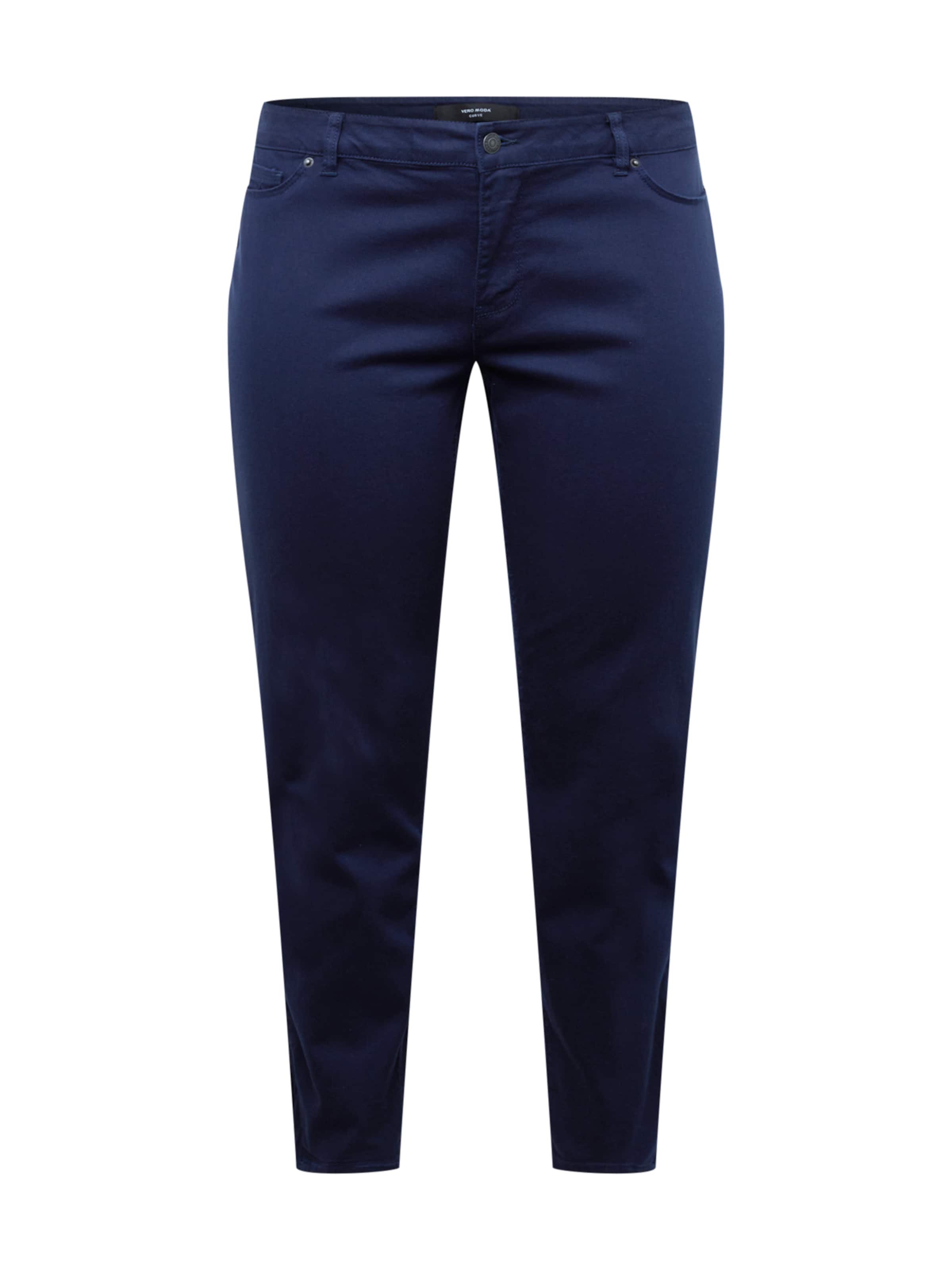 Regular Pantalon chino 'HOT SEVEN' Vero Moda Curve en bleu : devant