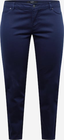 Regular Pantalon chino 'HOT SEVEN' Vero Moda Curve en bleu : devant