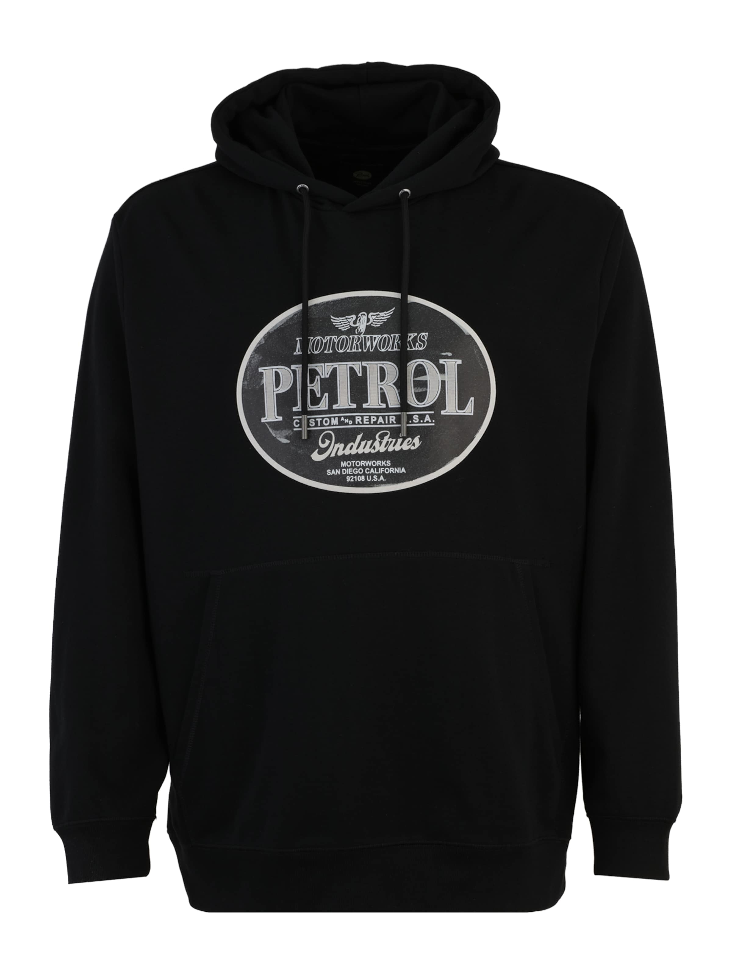 Petrol Industries Sweatshirt i svart: framsida