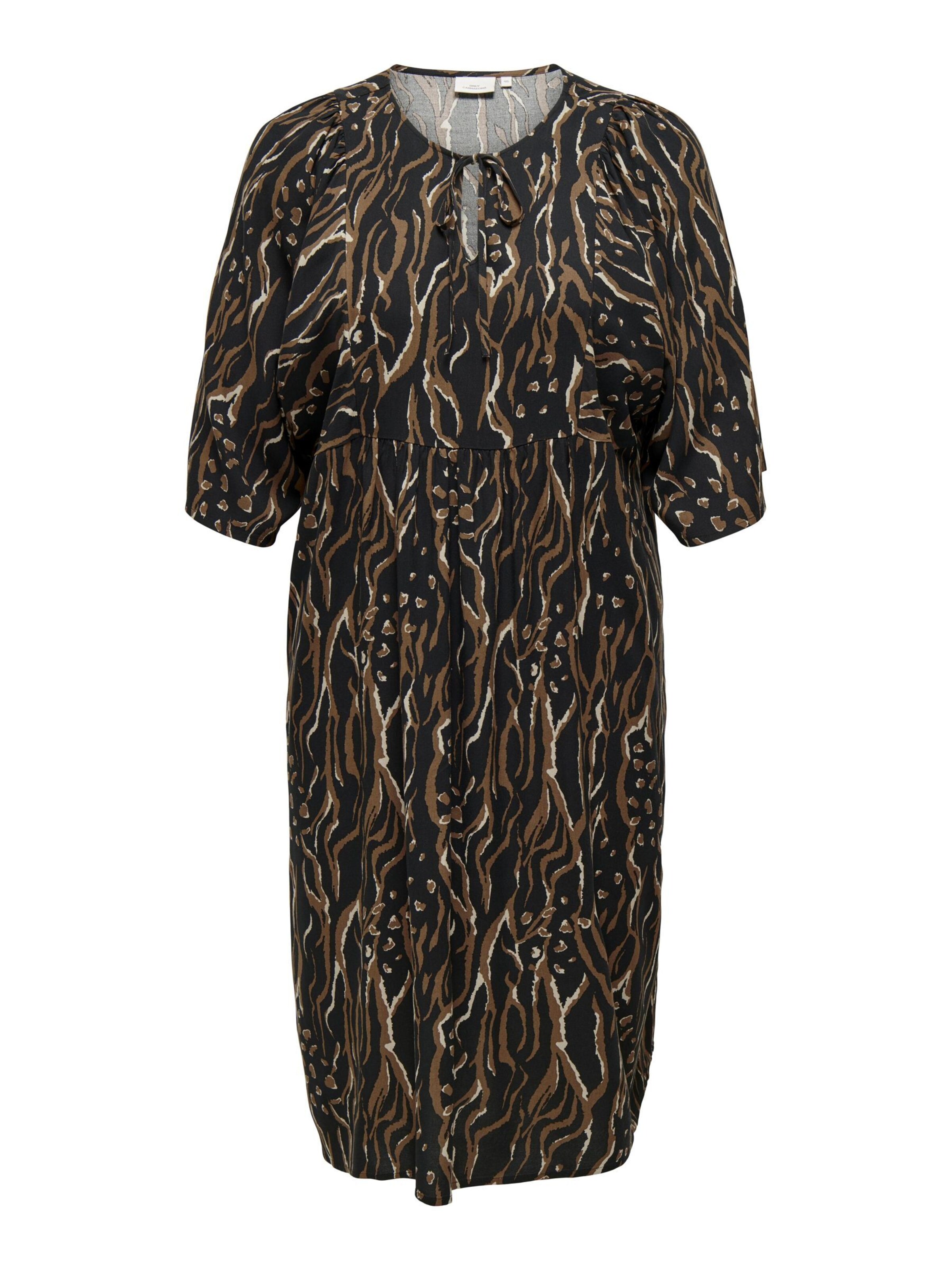 ONLY Carmakoma Kleid in Schwarz: Vorderseite