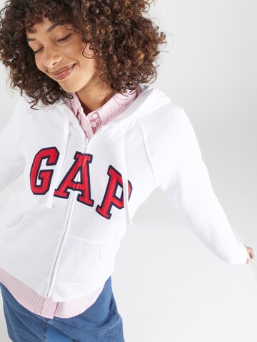 GAP Sweatjacke 'HERITAGE' in Weiß