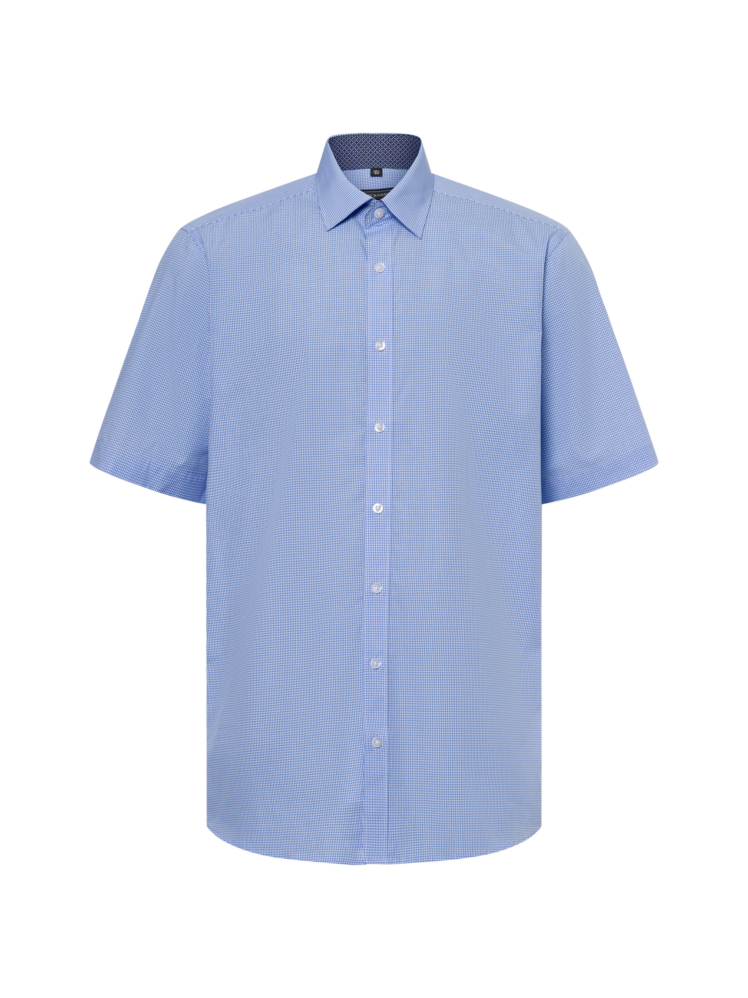 Finshley & Harding Regular Fit Hemd 'Easy Care' in Blau: Vorderseite