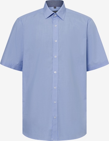 Finshley & Harding Regular Fit Hemd 'Easy Care' in Blau: Vorderseite