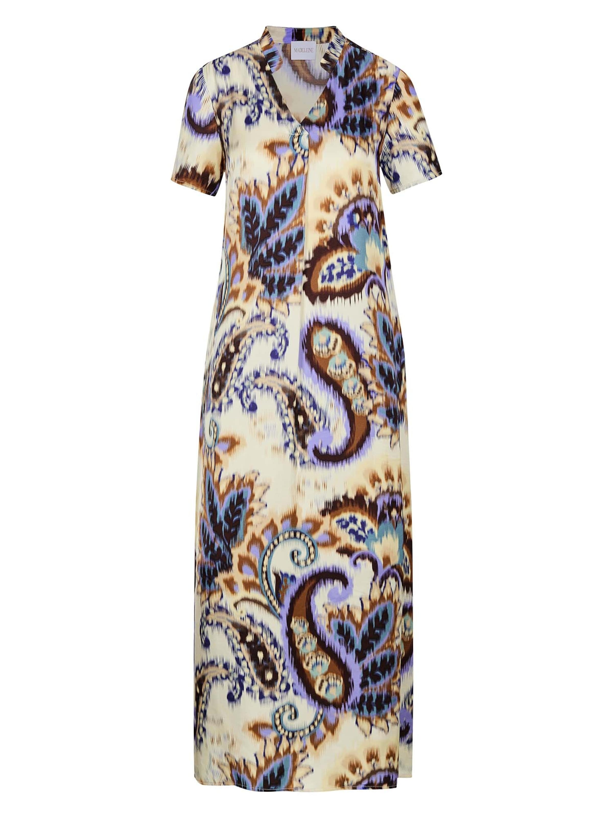 MADELEINE Robe-chemise en bleu / lavande / blanc cassé, Vue avec produit