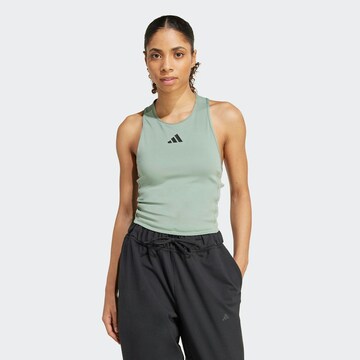 ADIDAS PERFORMANCE Спортивный топ 'Power 3' в Зеленый: спереди