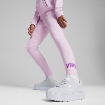Skinny Pantalon de sport 'Essentials' PUMA en violet : devant