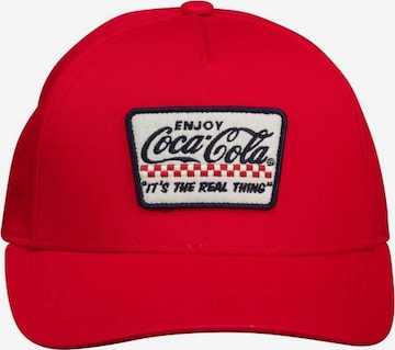 Casquette ' DELICIOUS ' Deeluxe en rouge : devant