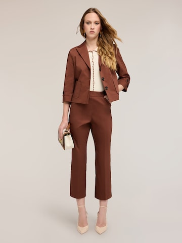 MOTIVI Flared Trousers in Brown