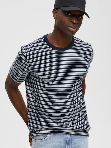 SELECTED HOMME T-Shirt 'Andy' in Blau