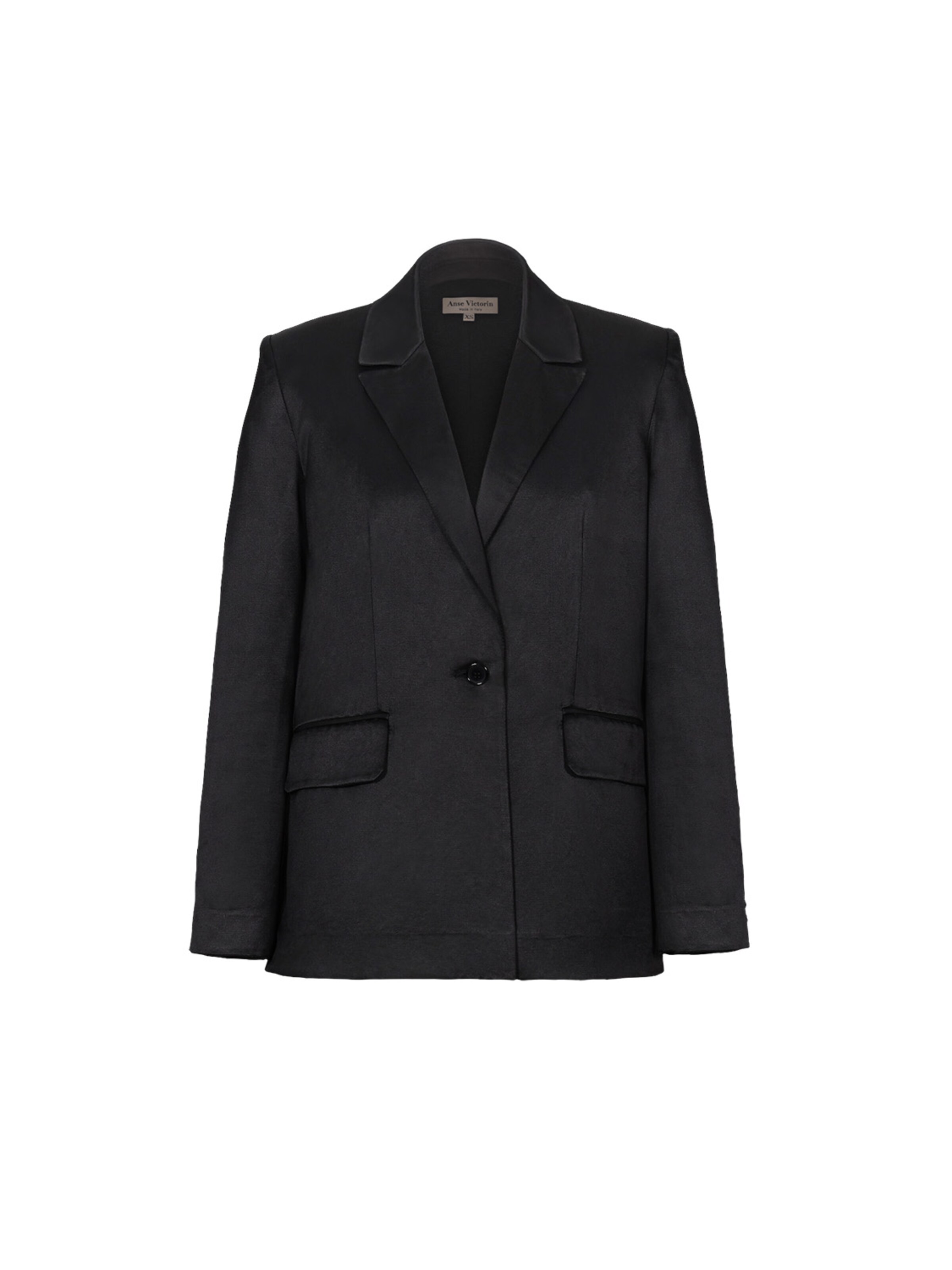 Blazer 'Claire' Anse Victorin en noir : devant