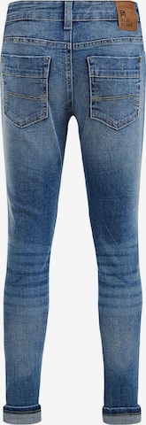 WE Fashion Slimfit Jeans in Blauw