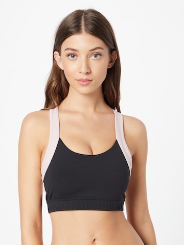 Bustier Soutien-gorge de sport 'EMELDA' ONLY PLAY en noir : devant