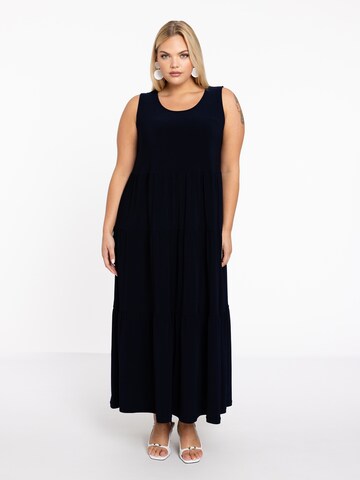 YOEK Jurk in Blauw: voorkant