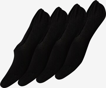 PIECES - Calcetines invisibles 'Gilly Footies' en negro: frente