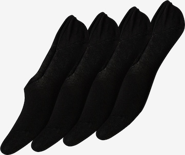 PIECES Κάλτσες σουμπά 'Gilly Footies' σε μαύρο: μπροστά