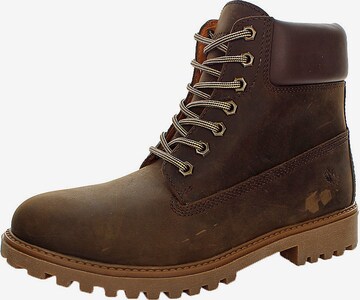 Lumberjack Lace-Up Boots 'River' in Brown: front