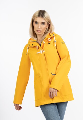 Manteau mi-saison Schmuddelwedda en jaune : devant