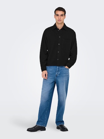 Only & Sons Regular fit Between-season jacket 'ONSNewkodyl' in Black
