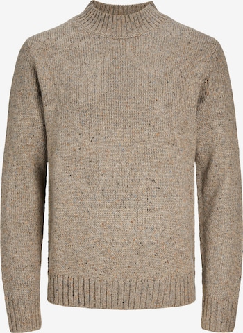 JACK & JONES Sweater 'NOLAN' in Brown: front