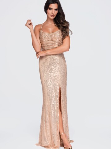 Ombre Evening dress in Gold