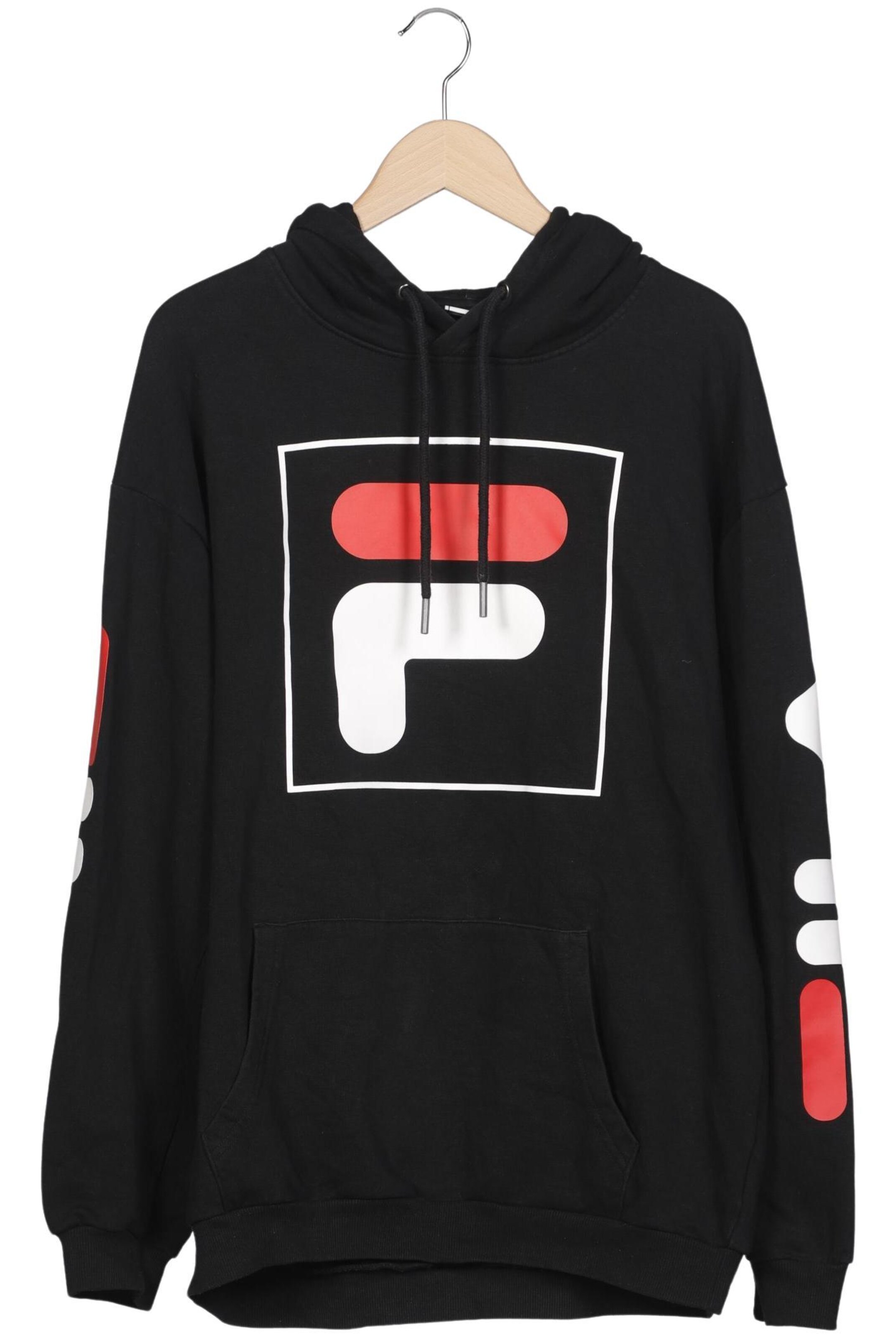 FILA Kapuzenpullover L in Schwarz: Vorderseite