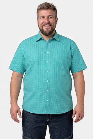 Men Plus Comfort Fit Hemd in Grün