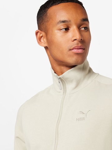 PUMA Sweatjacke 'T7' in Grau