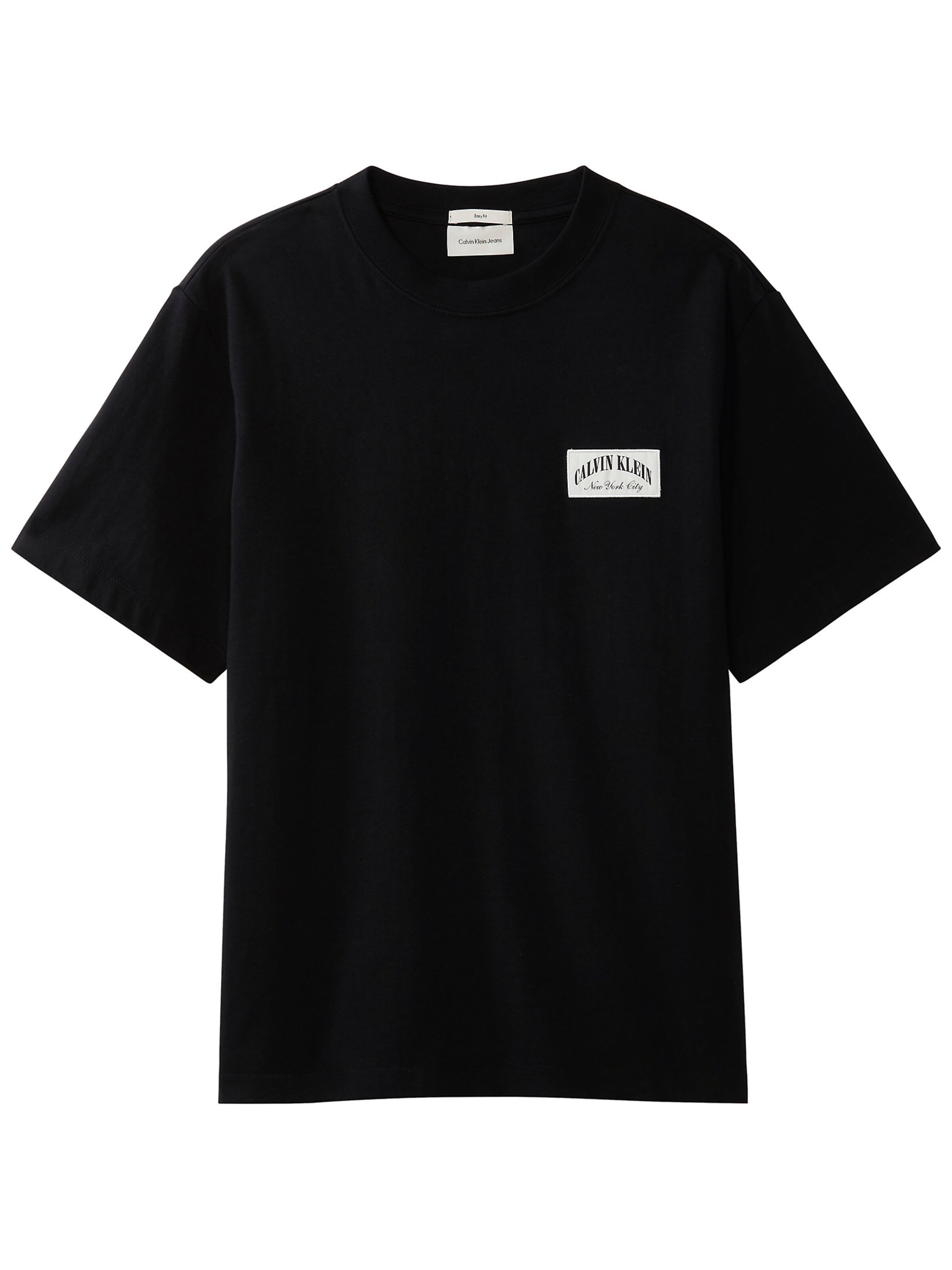 Calvin Klein Jeans Shirt 'Varsity Badge' in Black: front