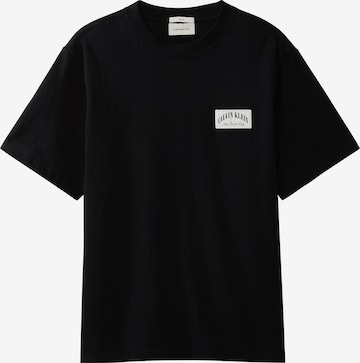 Calvin Klein Jeans Shirt 'Varsity Badge' in Zwart: voorkant